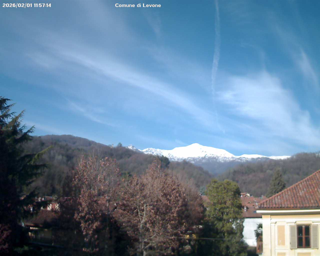 immagine della webcam nei dintorni di Rocca Canavese: webcam Levone
